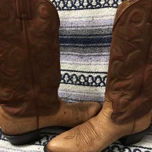 Nacona Boots men’s 9B brown‎ leather (cowboy boots)